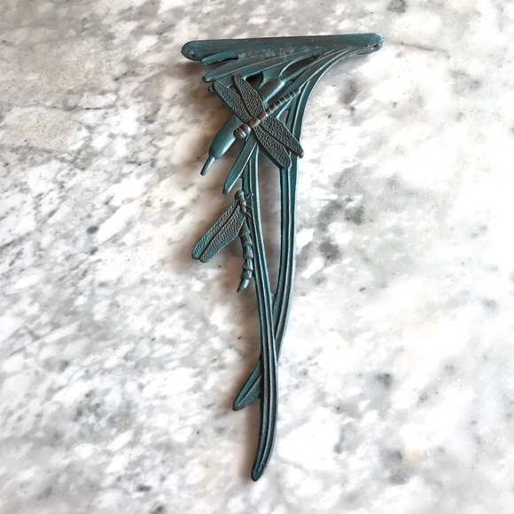 SOLD | Dragonflies and Cattails Metal Bracket - Picture 3 of 5